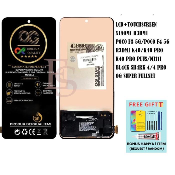 LCD + TOUCHSCREEN X1A0M1 R3DM1 P0C0 F3 5G / P0C0 F4 5G / R3DM1 K40 / K40 PRO / K40 PRO PLUS / MI11I