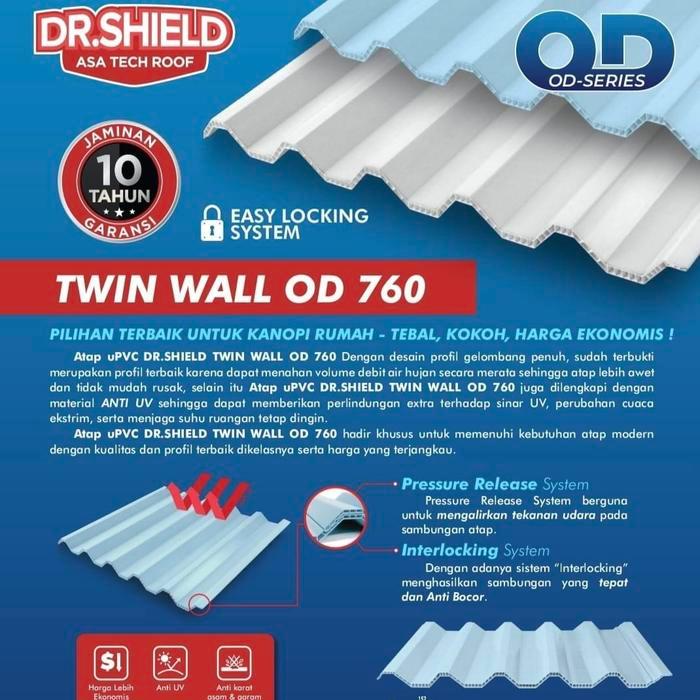 NEW Atap Upvc Dr Shield Free Ongkir