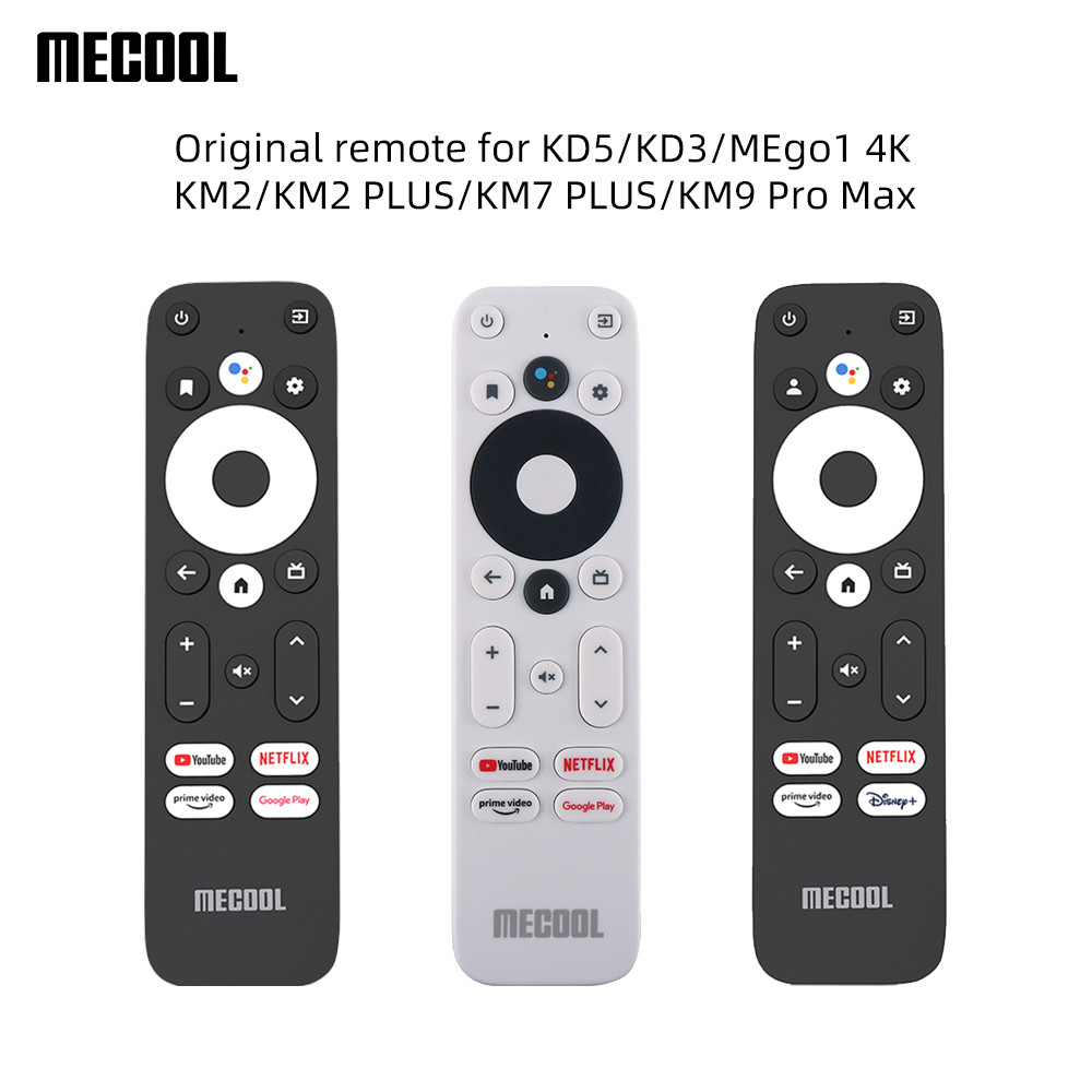 Original MECOOL Voice BT Remote Control For KM2/KD5/KD3/KM2 Plus/KM7 Plus Replacement For Netflix