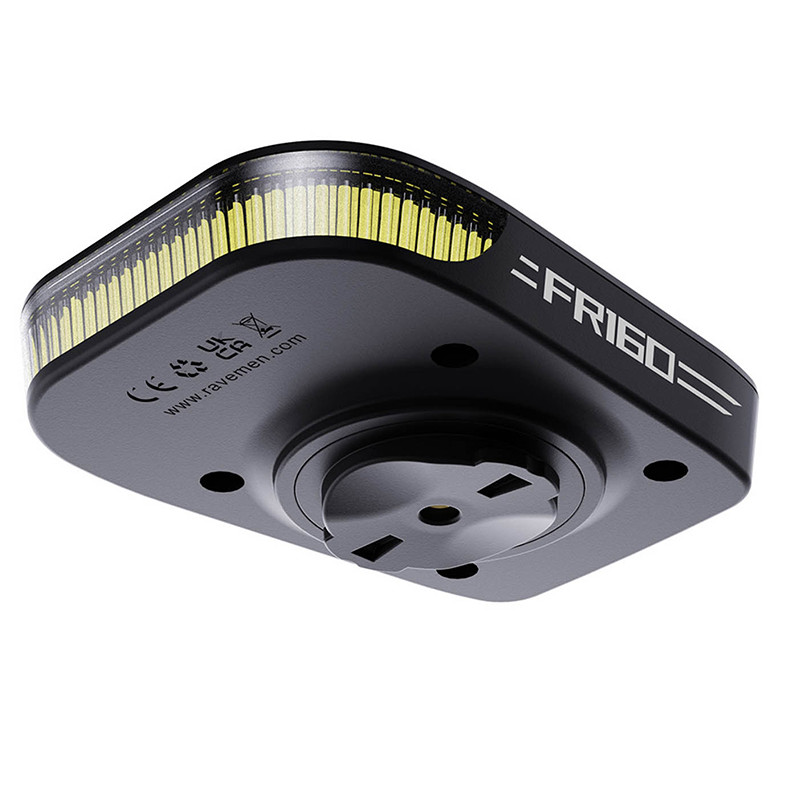 RAVEMEN FR160 Bike Headlight Compatible with Garmin XOSS GPS Out-Front Bike Light Rechargeable