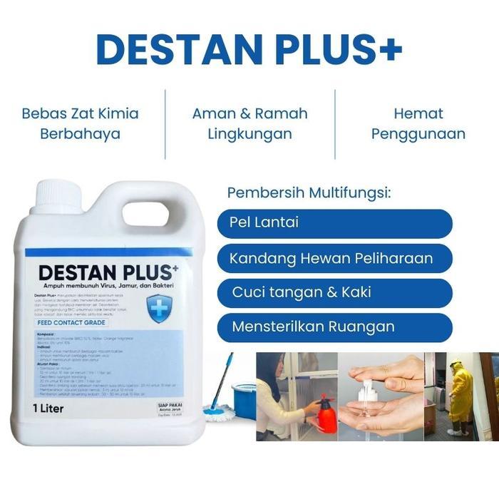 DESTAN PLUS - DESTAN PLUS 1 L - DESINFEKTAN SERBAGUNA - DESINFEKTAN RUANGAN - DESINFEKTAN AMAN UNTUK