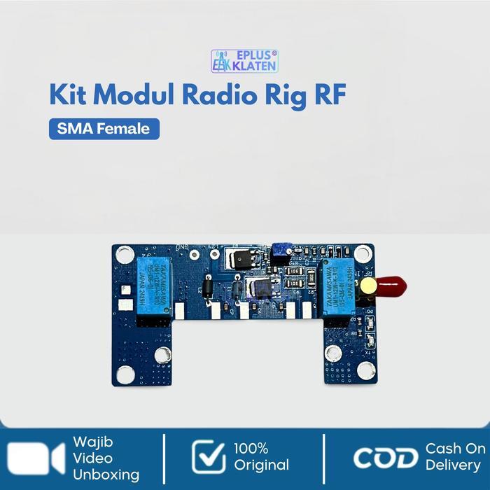 Kit Modul Boster Radio HT RF Amplifier Circuit PCB Walkie Talkie DIY SMA Female