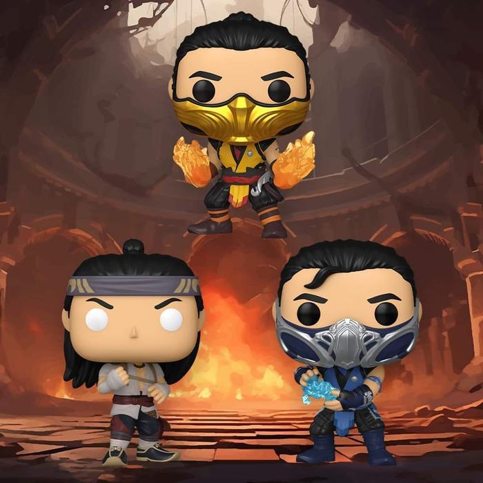 HOT SALE ORIGINAL FUNKO POP MORTAL KOMBAT SUB-ZERO SCORPION LIU KANG FIGURE TERMURAH