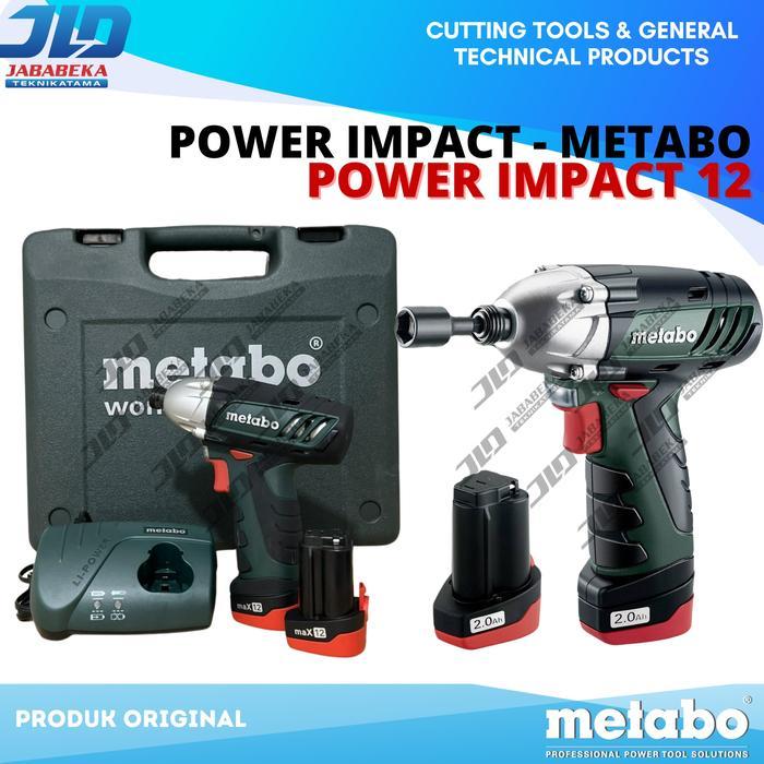 Metabo Impact Driver Powermaxx Ssd 12 / Cordless Screw Driver / Bor Obeng Baterai Metabo Original