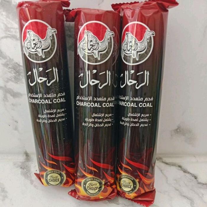Arang Al Rahal Box Bukhur Tahan Lama / Arang Bukhur Tahan Lama asli arab original 1 box si 8 roll