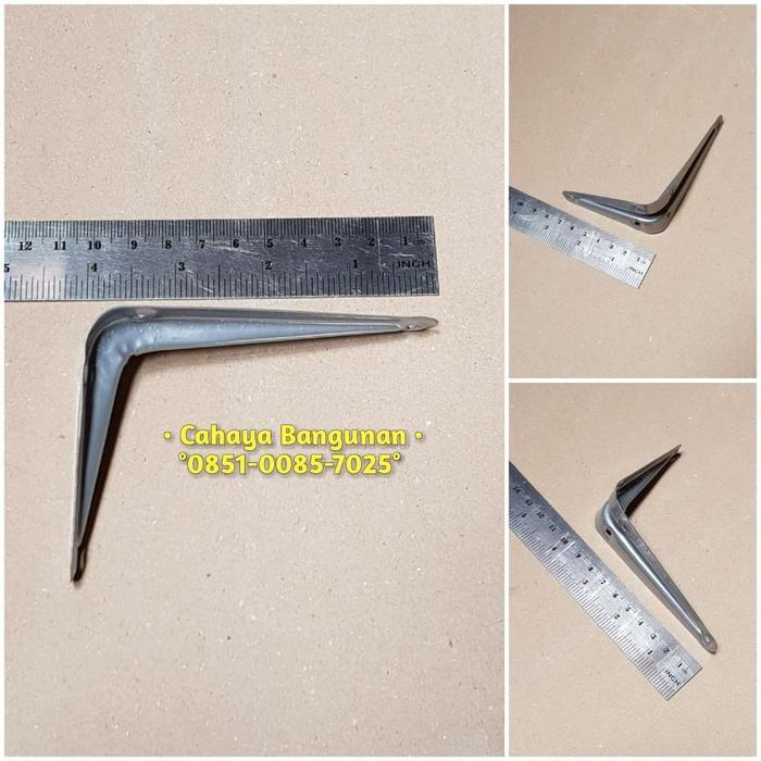 Organizer SIKU L Rak Besi Tempel Dinding Tatakan Braket Bracket Gantung Lemari 4 Modern