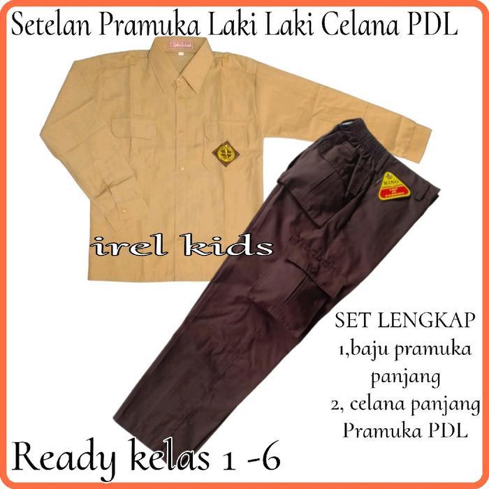 Setelan Pramuka Celana PDL Baju Panjang Laki Laki Non set