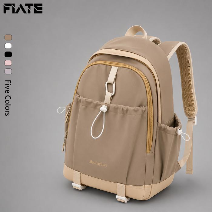 Elizabeth - Tas Sekolah Korean Style Tas Ransel Kuliah Wanita Waterproof Tas Ransel Laptop 14 Inch