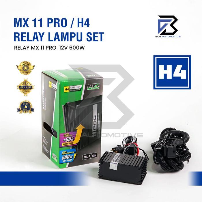 "New" [MX] Kabel Relay Set Lampu H4 Mobil MX 11 PRO - MX11 Professional Untuk 2 Lampu Utama Mobil