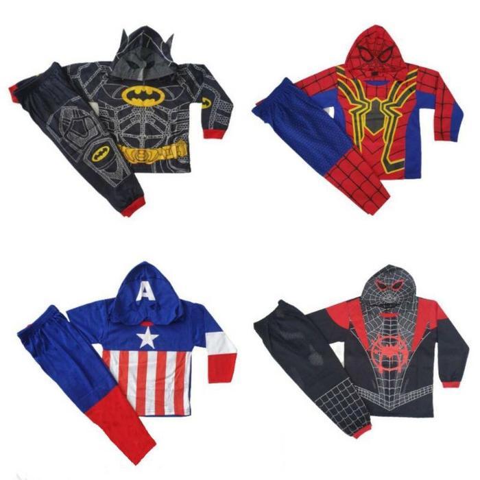 KOSTUM ANAK SUPERHERO BAJU SUPERHERO STELAN PANJANG SUPERHERO