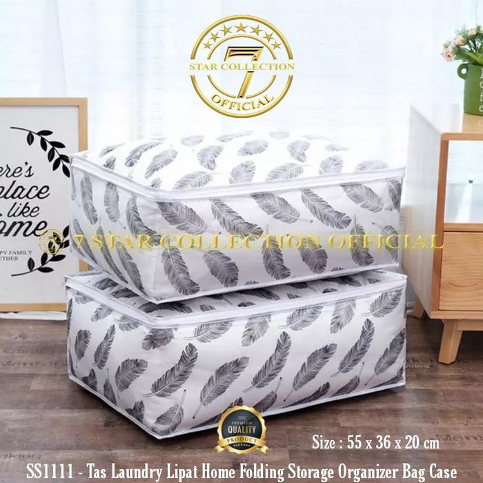 Tas Laundry Lipat Bed Cover Sprei Home Folding Storage Organizer Bag Case Peva