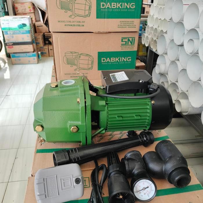 pompa air jet pump DABKING jdk 267 buat kedalaman 30 meter as stainless 304 bergaransi