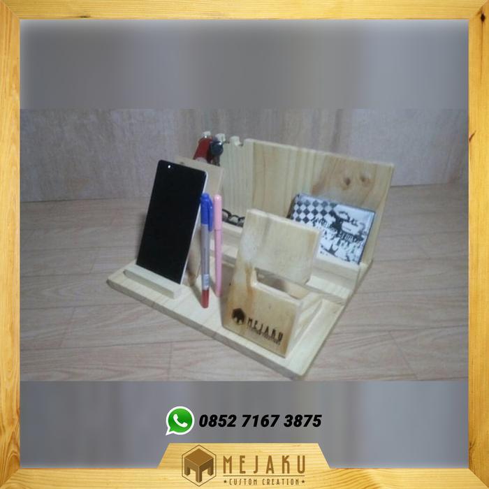 Phone Docking KAYU Exclusive (DOCKING 2 HP + 1 ipad/ tablet + 1 Jam )