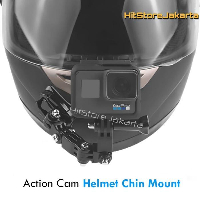 Mounting Helm Helmet Chin Mount GoPro YI Action Cam Helm Curved Mount