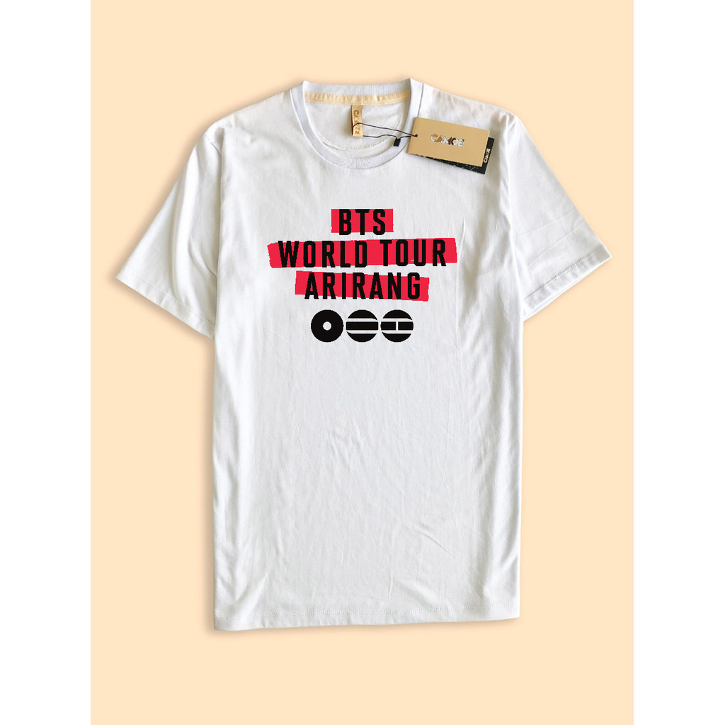 Kaos Tshirt BTS World Tour Arirang Logo Official