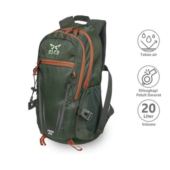 Eiger - Tas Ransel Daypack 20L Water Resistant Dengan Pluit 322