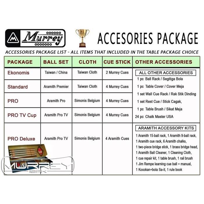 Promo Murrey Royal Crown 9 Ft Pool Table - Meja Biliard Biliar 9 Feet Terlaris