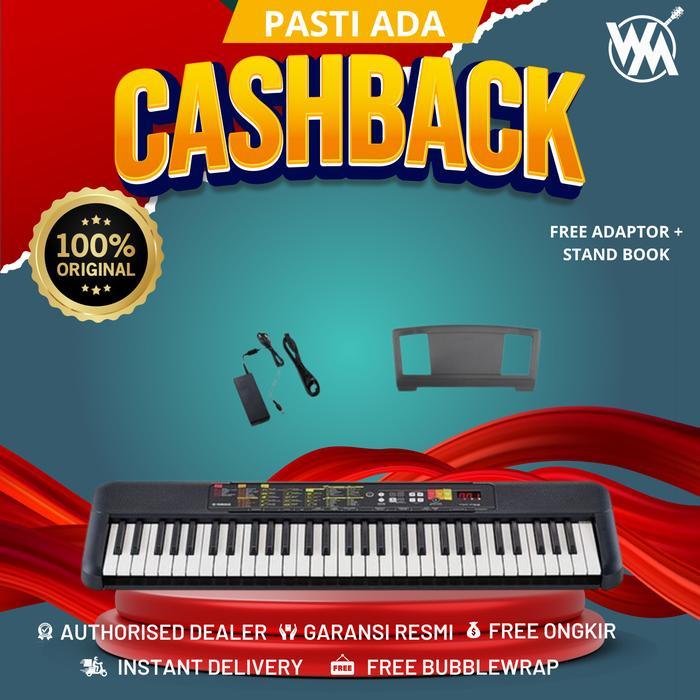 Yamaha Keyboard PSR F52 + Gratis Adaptor + Stand Book