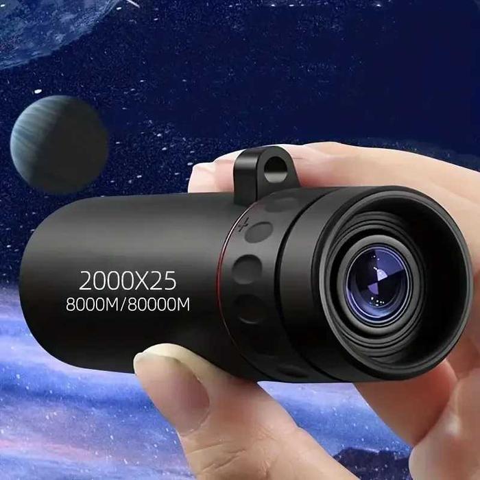Credifox - Teropong Monokular Portable Hd Bak4 Fmc 2000X25 Mr-20 Teleskop Mini Untuk Observasi Jarak