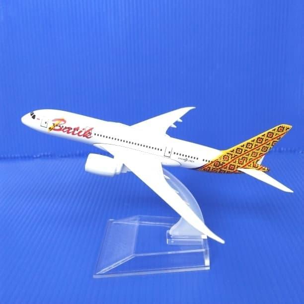 Pesawat Diecast Miniatur Besi Batik Air