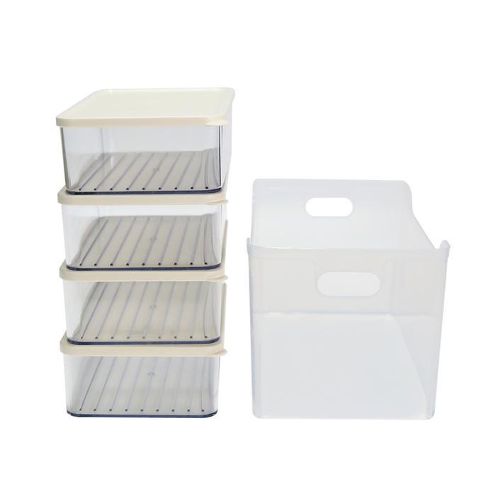 Silicook Mix Set Food Trim 1200Ml (4Xdeep 1200Ml + 1 Tray Large) Tbk