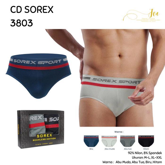ISI 2 / CD Pria SOREX 3803 / Boxer Cowok CD Laki - XL-XXL