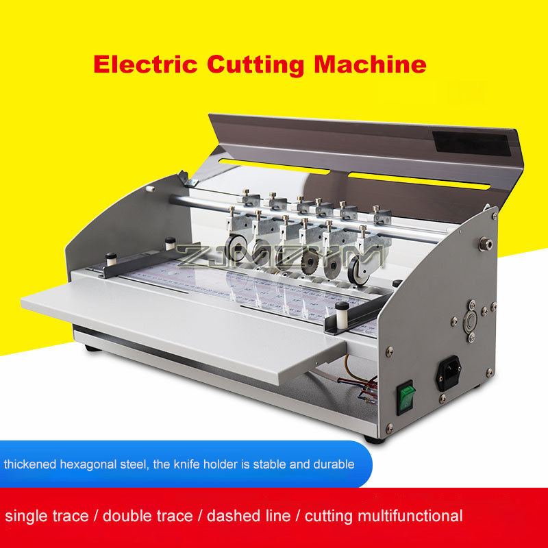 SH500 Adjust Electric Creasing Machine Dotted Line Single Spine Mark All-in-one Indentation Machine