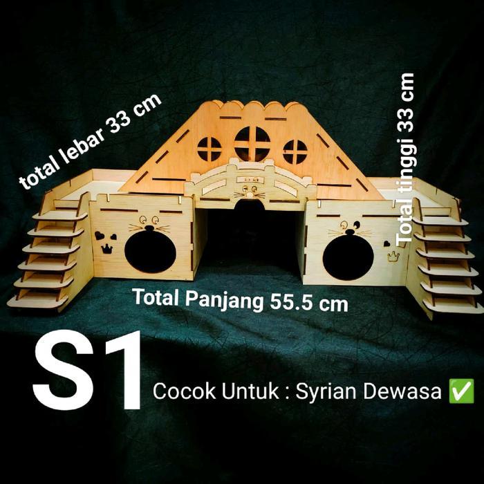 S1 PAKET RUMAH HAMSTER SYRIAN, RUMAH HAMSTER LUCU, RUMAH HAMSTER SYRIAN, KANDANG HAMSTER SYRIAN,