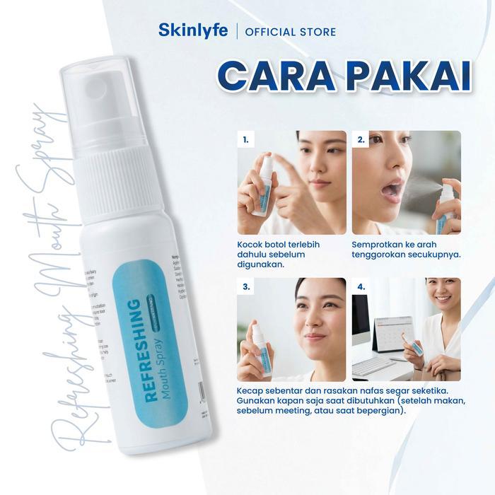 Skinlyfe Semprotan Bau Mulut Mouthwash Bau Mulut Pewangi Mulut Mouthspray Mencegah Bau Mulut