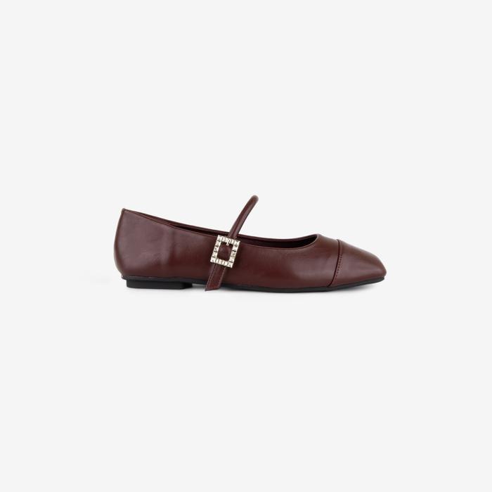Lawrensia Bellamy - Sepatu Wanita Flats Casual Warna Merah, Hitam, & Krem - JY-V900-1