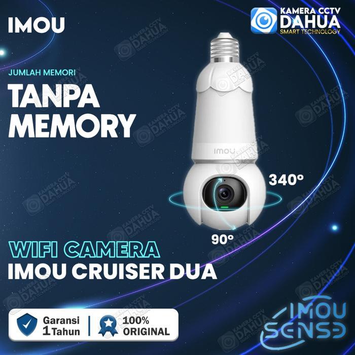 CAMERA CCTV WIFI BOHLAM LAMPU IMOU 2MP KAMERA WIRELESS AUDIO PTZ - TANPA MEMORI