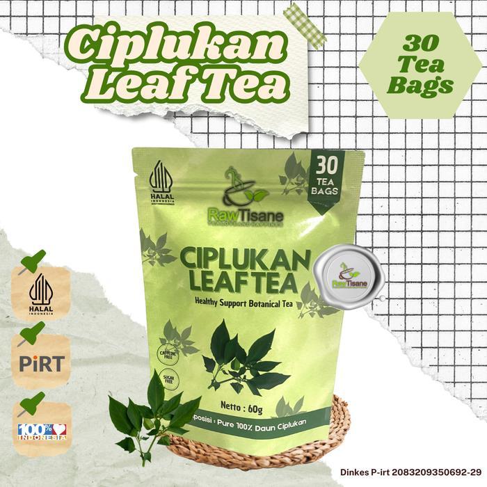 RAW TISANE Ciplukan Leaf Tea : Teh Daun Ciplukan / Teh Celup Daun CiplukanIsi 30 Tea Bag