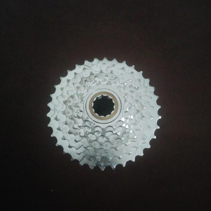 TERLARIS Sprocket Vintage Deore Xt 7 Speed plat merah 13-34 JAPAN READY STOCK