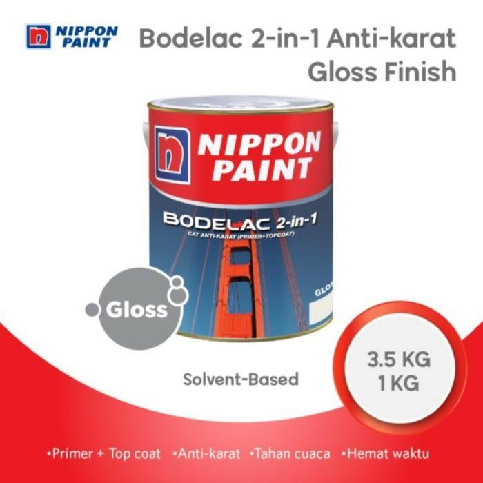 Cat Besi Nippon Bodelac Ral 7001 Silver Grey 1 Kg #Gratisongkir
