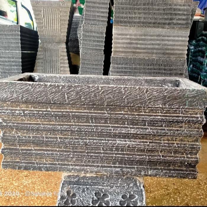 Pot minimalis panjang 50cm//pot coran panjang