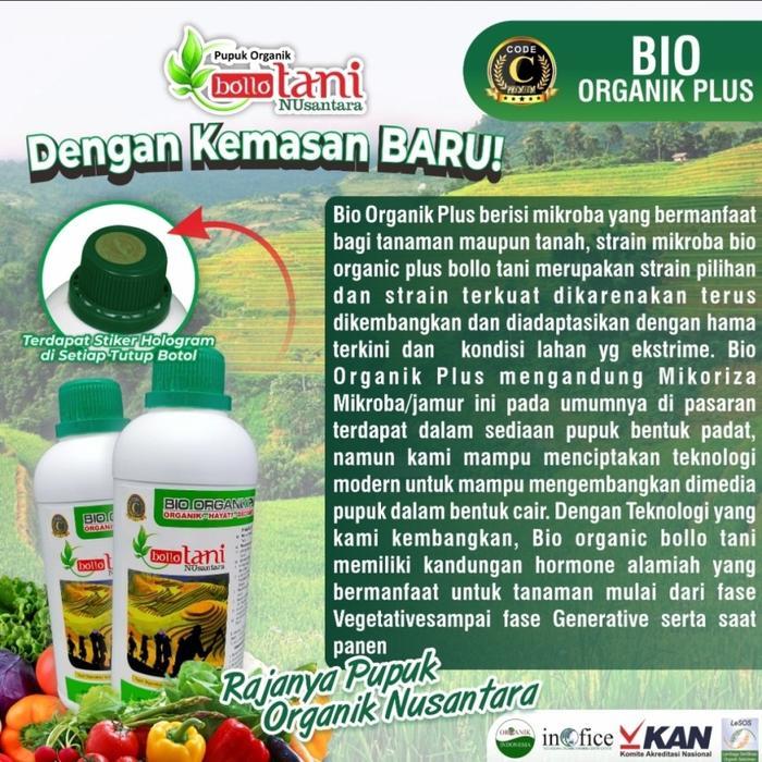 NPK - PUPUK TANAMAN BOLLO TANI NUSANTARA - BIOP - ZPT - Alami - Apel - Bunga - Cabe - Jagung -