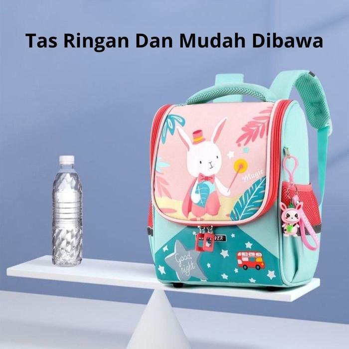 TERUJI BK150 - TAS SEKOLAH TAS RANSEL ANAK KARAKTER ANIMAL BUAYA DINO KELINCI TAS SEKOLAH ANAK TAS
