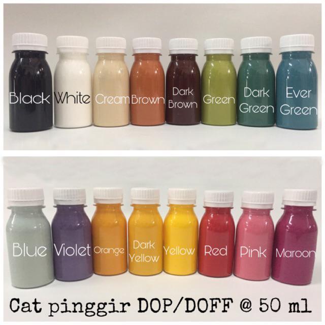 "New" Cat Pinggiran Kulit Pinggir Edge Tas Dompet Ban Pinggang DOP DOFF