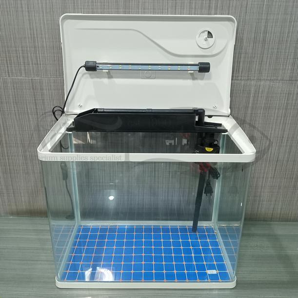 Terlaris Aquarium 1 Set Bending Xs-520 Uk.50X28X47 Cm Filter + Lampu Akuarium Tank Kaca