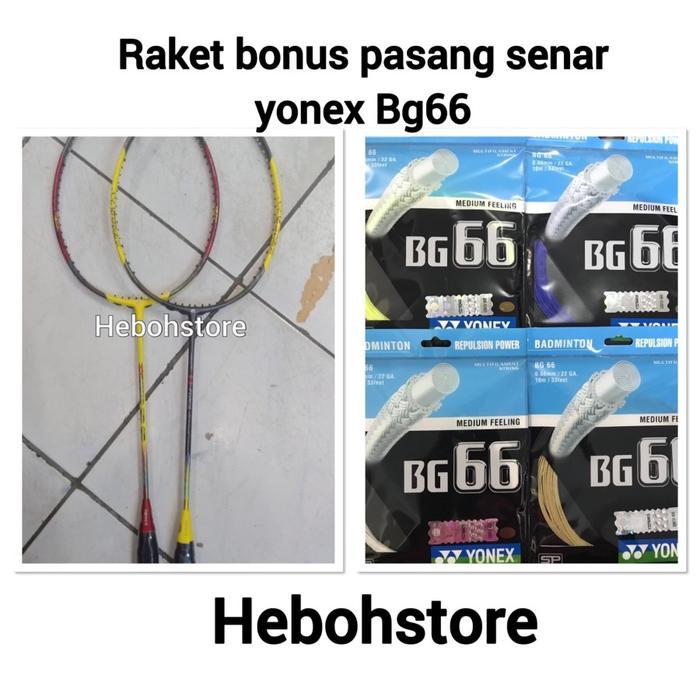 RAKET BADMINTON APACS N FORCE 111 BONUS PASANG SENAR YONEX BG 66
