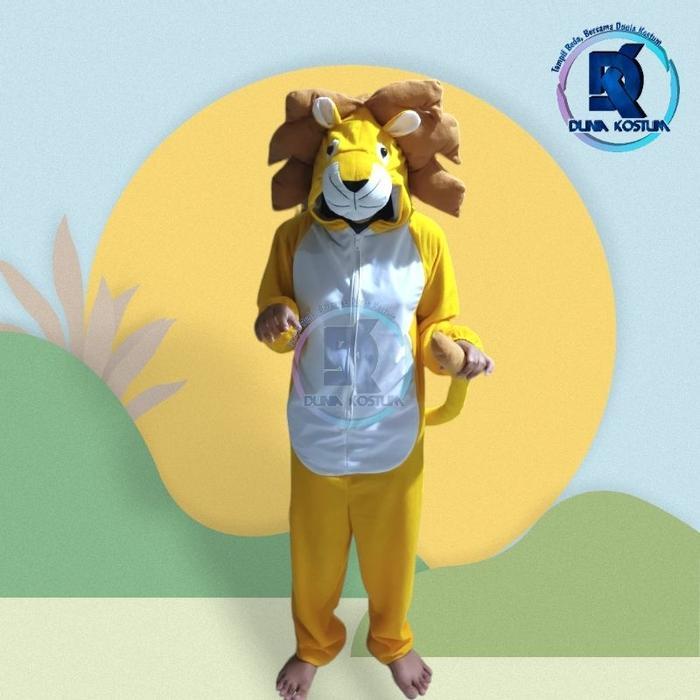 NEW BAJU KOSTUM ONESIE BINATANG SINGA / KOSTUM ANAK DAN KOSTUM DEWASA / KOSTUM CARNAVAL DAN PENTAS