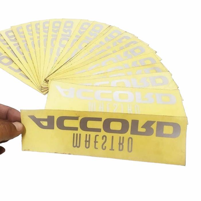 STICKER KACA BELAKANG ACCORD MAESTRO SM4 ORIGINAL 90/91
