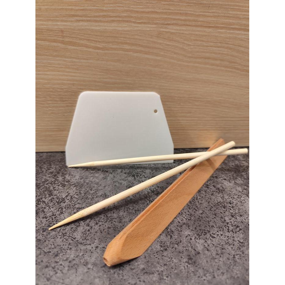 ~@~@~@~@] Wagashi Tools Set wooden stick Triangle Bar Chopsticks Scraper Wagashi Nerikiri Tools
