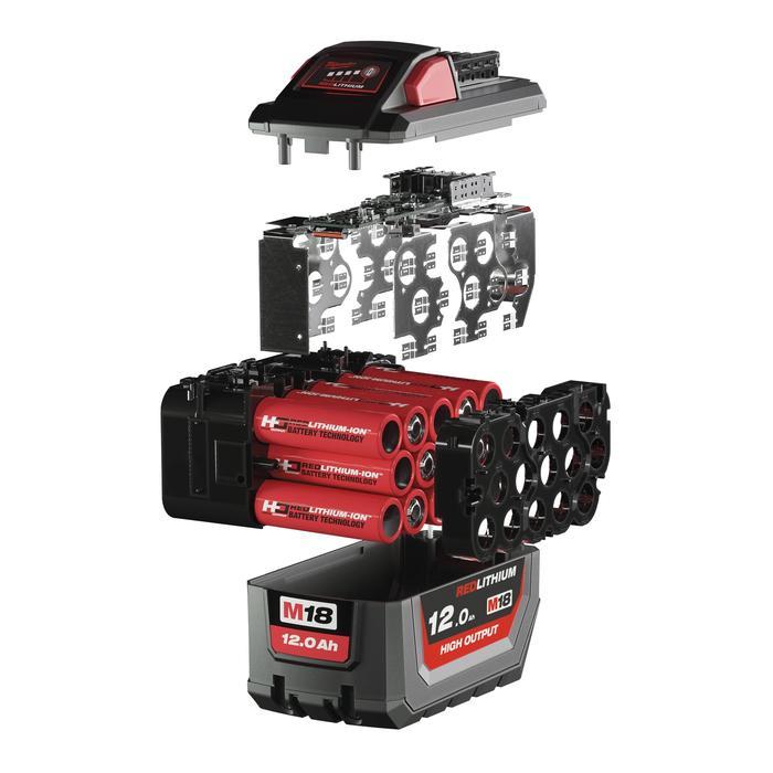 High Output Battery 12Ah / Baterai Cordless 12 Ah Milwaukee M18HB12 M18 HB12