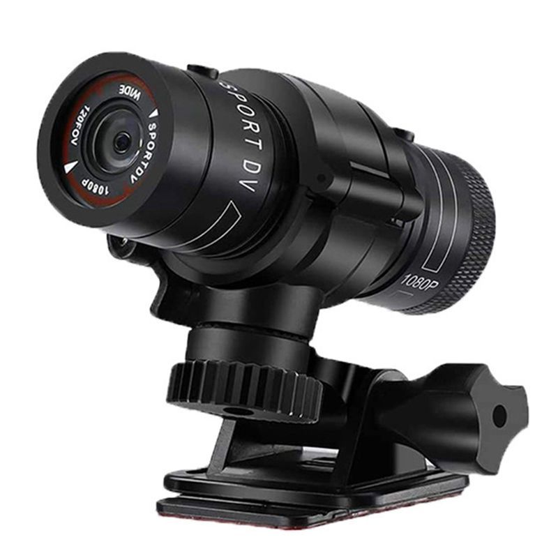 ABMF-F9 Mini Sports Camera 1080P 200W Outdoor Riding Motorcycle Helmet Sports DV Camera Video