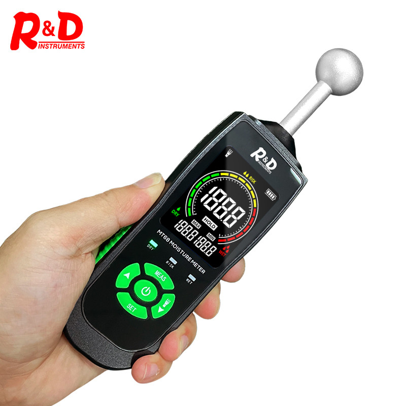 R&D Wall Moisture Meter and Wood Moisture Meter, Non-Destructive Measurement Building Moisture Meter