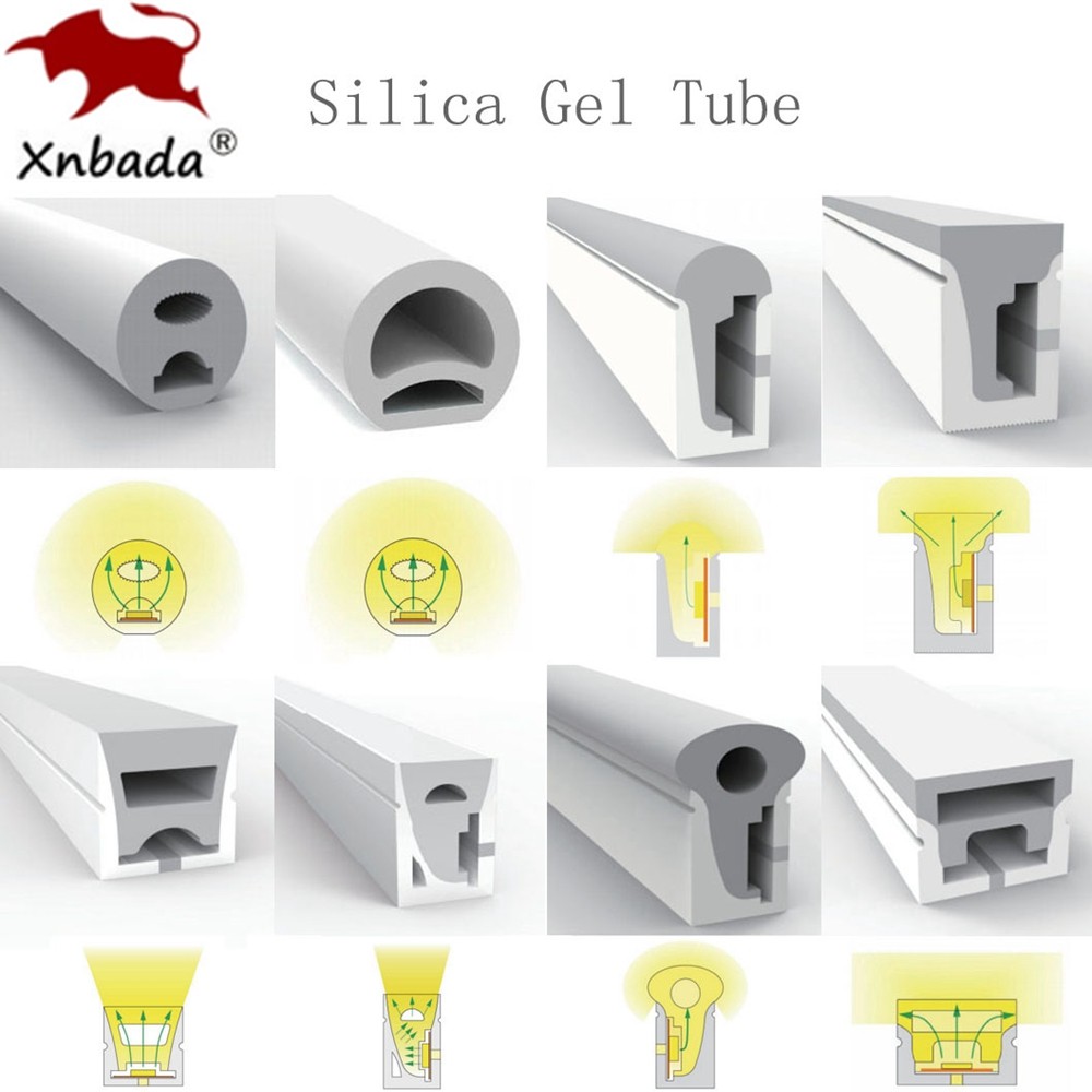 WS2812B WS2811 SK6812 WS2815 LED Neon Rope Tube Silica Gel Flexible Strip Light Soft Lamp Tube IP67