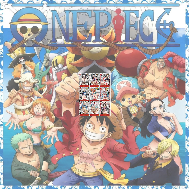 Anime One Piece Diy Color Flash Cards Hancock Perona Nami Robin Yamato Collection Cards Christmas
