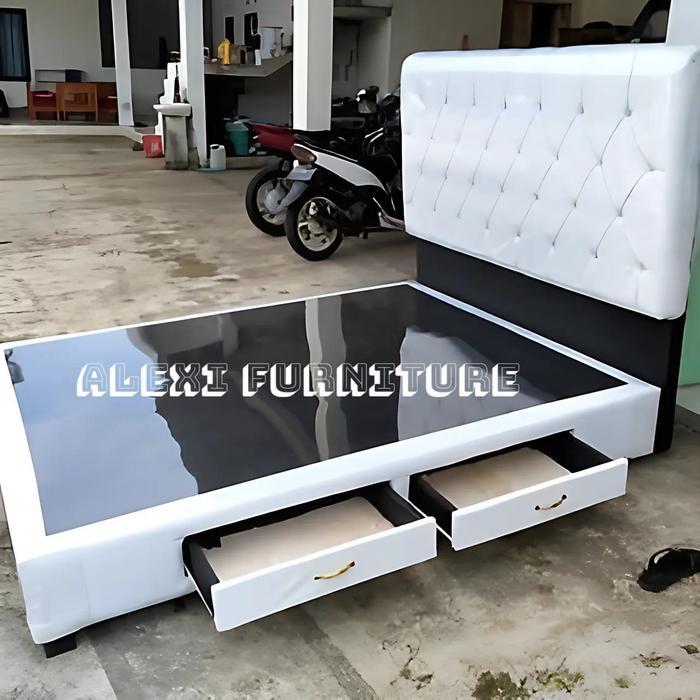 Divan Minimalis Modern Dengan Laci - Furniture Dipan Bed