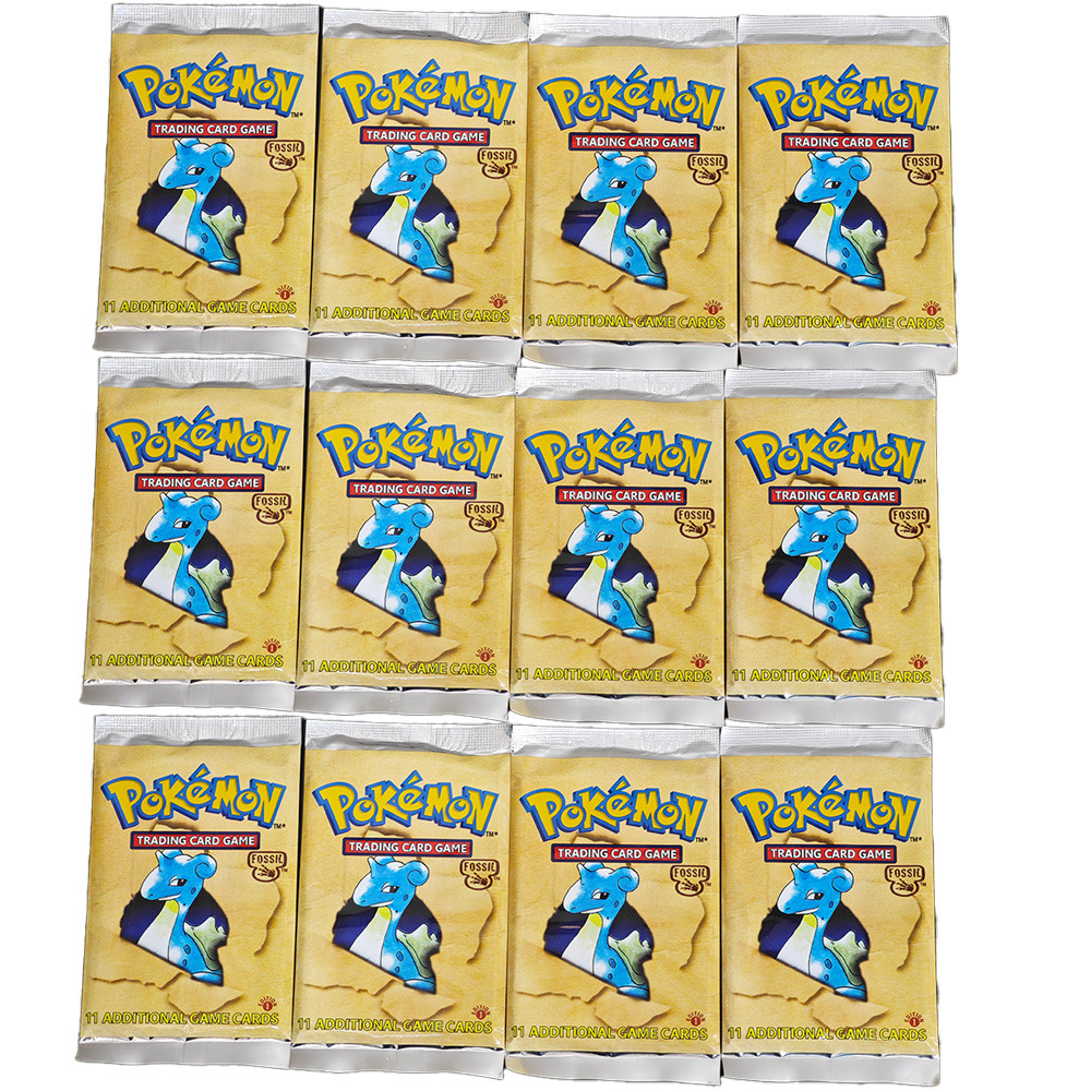 Pokemon Cards 1st Edition Fossil Booster Foil 36 Packs PKM Proxy Card fossil Trading Game Card Board